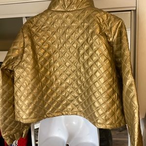 NWOT SHEIN CURVE GOLD JACKET 4X